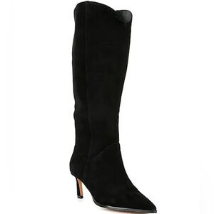 Steve Madden Leyna Suede Western Inspired Kitten Heel Boots
